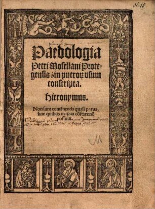Paedologia Petri Mosellani Protegensis : in pueror. ... usum conscripta