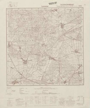 2733 Leussow, Topographische Karte 1:25000 (4cm - Karte)