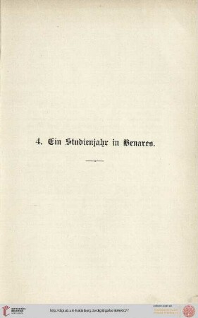 Ein Studienjahr in Benares