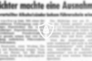 Richter machte eine Ausnahme