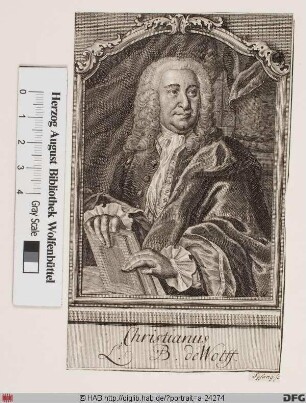 Bildnis Christian Wolff (1745 Frhr. von)