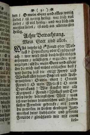 Achte Betrachtung