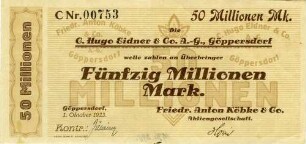Fünfzig Millionen Mark