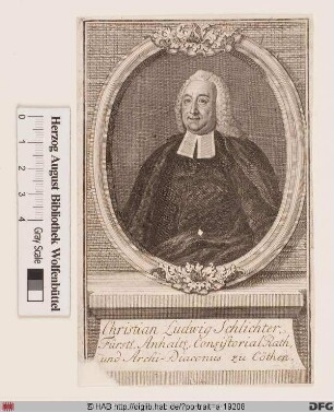 Bildnis Christian Ludwig Schlichter