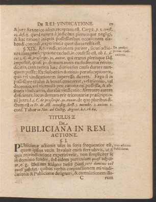 Titulus II. De Publiciana In Rem Actione.