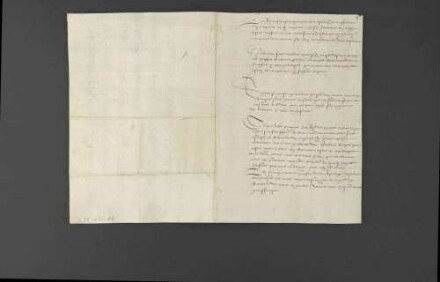 Introduktionsschreiben des französischen Gesandten de Virail bei Herzog Christoph von Württemberg, worin der Wunsch König Heinrichs II. von Frankreich dargelegt wird, den Frieden mit den deutschen Fürsten zu erhalten.