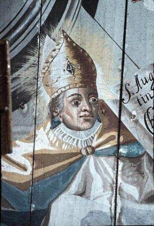 Heilige Dreifaltigkeit, Teufelssturz, Propheten und Heilige in Scheinarchitektur