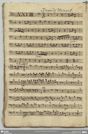 28. Anonymus, Menuette, C-Dur