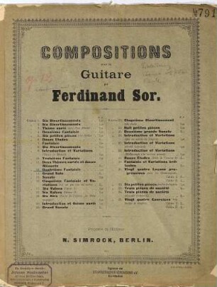 Quatrième fantaisie : Oeuvre 12