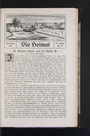 November 1915 25. Jahrg. Nr. 11