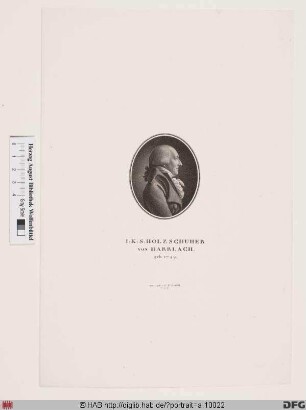 Bildnis Johann Carl Sigismund Holzschuher (von Harrlach) d. J. Frhr.