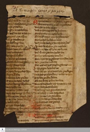 Wolfram von Eschenbach: Willehalm. Fragment.