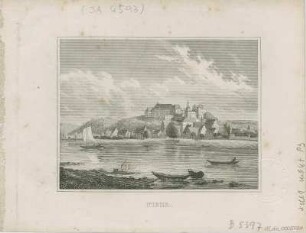 Ansicht von Pirna, Stahlstich, 1840 : Pirna. - Stuttgart , [1840]. - 1 Kunstbl. : Stahlstich ; 10 x 7 cm