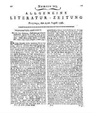 Selle, C. G.: Rudimenta pyretologiae methodicae. 2. Ed. Berlin: Himburg 1786