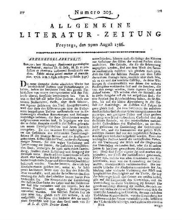 Selle, C. G.: Rudimenta pyretologiae methodicae. 2. Ed. Berlin: Himburg 1786