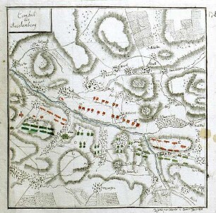 WHK 24 Deutscher Siebenjähriger Krieg 1756-1763: Plan des Gefechts bei Reichenberg, 1757