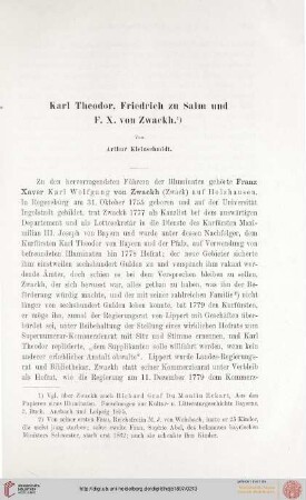 7: Karl Theodor, Friedrich zu Salm und F. X. von Zwackh