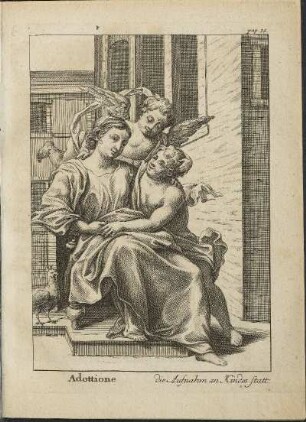 Illustration: Adottione die Aufnahm an Kindes statt.