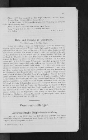 Rehe und Hirsche in Vierlanden.