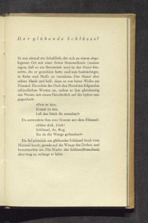 Der glühende Schlüssel