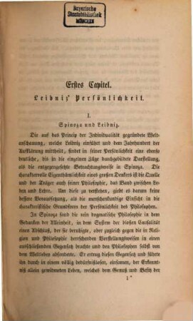 Geschichte der neuern Philosophie, 2. Leibniz und seine Schule