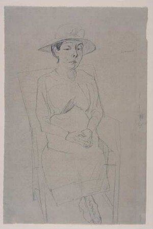 Porträt Frau Swarzenski, Sitzfigur