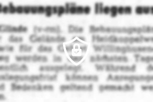 Bebauungspläne liegen aus