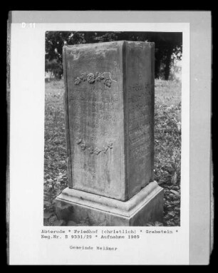 Grabmal des Johann Georg Zimmermann?