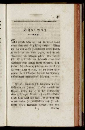 Eilfter Brief.
