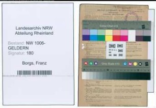 Entnazifizierung Franz Borgs , geb. 30.04.1898 (Angestellter)