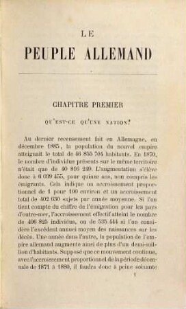 Le Peuple allemand, ses forces et ses ressources