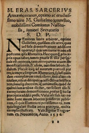 Rhetorica Plena ac referta exemplis, quae succinctarum declamationu[m] loco esse possunt