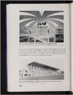Abb. 136. Brice & Sainrapt. Safe (Tour Forte) der Banque de France. Abb. 137. Brice & Sainrapt. Tribüne des "Club athlétique de la Société générale"