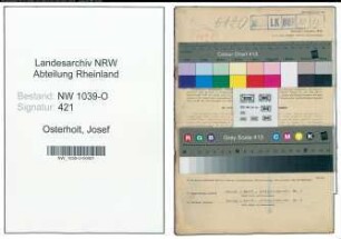 Entnazifizierung Josef Osterholt , geb. 10.12.1884 (Angestellter)