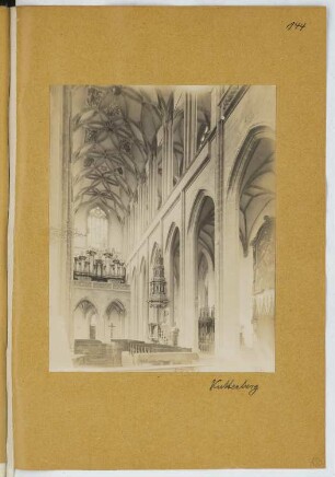 St. Barbara, Kuttenberg: Innenansicht (aus: Skizzen- und Fotoalbum 21)