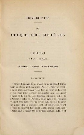 Études sur la Vie de Sénèque