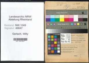 Entnazifizierung Willy Gerlach , geb. 14.01.1911 (Architekt)