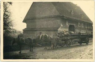 Langholzwagen in Weiler (Königsfeld)