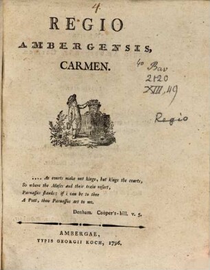 Regio Ambergensis : Carmen