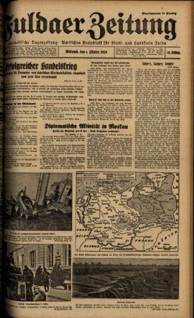 Ausgabe vom Mittwoch, den 04. Oktober 1939.
