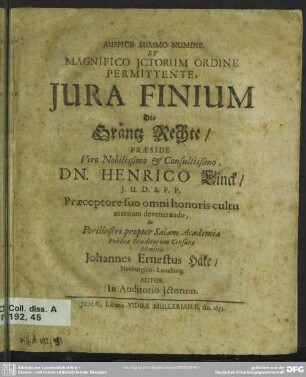 Jura finium