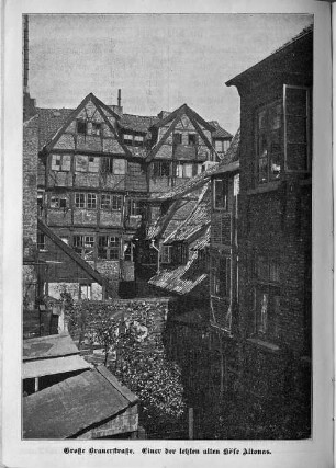 Große Brauerstraße. Einer der letzten alten Höfe Altonas.