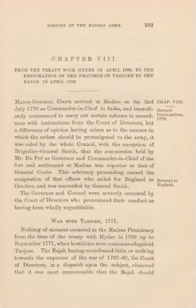 Chapter VIII. From the treaty with Hyder in April 1769, ...