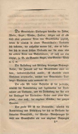 Hülfs-Handbuch zum Gebrauch bei Gemeinheits-Theilungen.