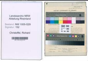 Entnazifizierung Richard Christoffel , geb. 21.03.1904 (Werkdirektor)