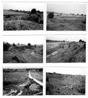 Gelände bei Niederbühl - Förch vor Autobahnbau Dammkörper 1940 geschüttet.