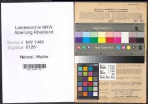 Entnazifizierung Walter Nenzel , geb. 26.09.1907 (Lehrer)