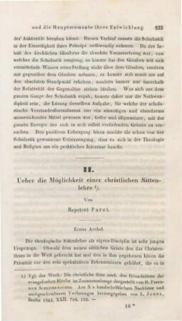 233-250 Ueber die Möglichkeit einer christlichen Sittenlehre