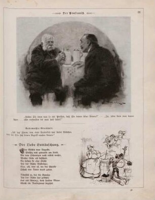 "Der Pensionist" "Der Liebe Enttäuschung"