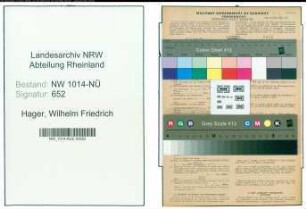 Entnazifizierung Wilhelm Friedrich Hager , geb. 16.11.1901 (Betriebsleiter)